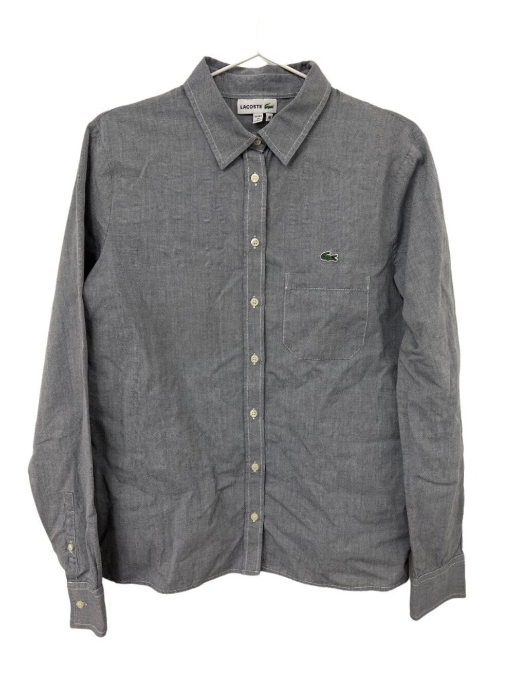 Lacoste Grey Button-Up Shirt